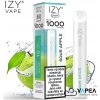 IZY VAPE ONE+ Sour Apple 18 mg 1000 poťahov IZY VAPE ONE+ Sour Apple 18 mg 1000 poťahov