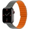 AppleKing silikónový magnetický remienok pre Apple Watch 42mm / 41mm / 40mm / 38mm - sivo-oranžový - možnosť vrátiť tovar ZADARMO do 30tich dní AppleKing silikónový magnetický remienok pre Apple Watch 42mm / 41mm / 40mm / 38mm - sivo-oranžový - možnosť vrátiť tovar ZADARMO do 30tich dní