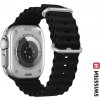 SWISSTEN SILICONE BAND FOR APPLE WATCH - MARINE STRAPS 42 / 44 / 45 / 49 mm BLACK 46000401 SWISSTEN SILICONE BAND FOR APPLE WATCH - MARINE STRAPS 42 / 44 / 45 / 49 mm BLACK 46000401