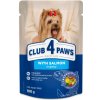 CLUB 4 PAWS Premium S lososom v omáčke pre dospelé psy miniatúrnych a malých plemien 100 g CLUB 4 PAWS Premium S lososom v omáčke pre dospelé psy miniatúrnych a malých plemien 100 g