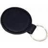 Kožený prívesok na kľúče 50 mm čierny Kožený prívesok na kľúče 50 mm čierny