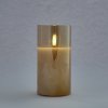 DECOLED LED sviečka v skle, 7,5 x 12,5 cm, zlatá DECOLED LED sviečka v skle, 7,5 x 12,5 cm, zlatá