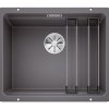 Granitový drez Blanco Etagon 500 U bez odkvapkávača, 53x46 cm, sivý kameň, montáž dolu, 522228 Granitový drez Blanco Etagon 500 U bez odkvapkávača, 53x46 cm, sivý kameň, montáž dolu, 522228