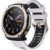 VSETKONAMOBIL 144509 SPORTY Vymeniteľný silikónový remienok Amazfit T-Rex Ultra 2 WHITE-BLACK VSETKONAMOBIL 144509 SPORTY Vymeniteľný silikónový remienok Amazfit T-Rex Ultra 2 WHITE-BLACK