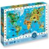 SENTOSPHERE Detské puzzle Hľadaj a nájdi Svetová mapa zvierat 100 dielikov SENTOSPHERE Detské puzzle Hľadaj a nájdi Svetová mapa zvierat 100 dielikov