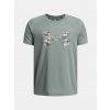 Under Armour tričko UA B Tech Big Logo SS MFO zelená