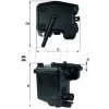 Mahle KL 431D Palivový filter Mahle KL 431D Palivový filter