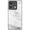 Picasee silikónový čierny obal pre Xiaomi Redmi Note 13 4G - White marble