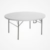 Dortun | Skladací okrúhly stôl ø 181 cm – DT‑STOR181 biely Dortun | Skladací okrúhly stôl ø 181 cm – DT‑STOR181 biely