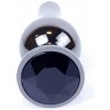 Zástrčka - šperky Dark Silver BUTT PLUG- Black Zástrčka - šperky Dark Silver BUTT PLUG- Black
