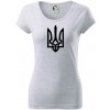 Ukrajina trojzubec veľký - Dámske tričko Pure - 2XL ( Svetlosivý melír ) Ukrajina trojzubec veľký - Dámske tričko Pure - 2XL ( Svetlosivý melír )