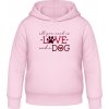 AWDis Detská Mikina s Kapucňu - Dizajn s motívom - Láska a pes - Bábätkovská ružová - 5 - 6 Rokov - Detské AWDis Detská Mikina s Kapucňu - Dizajn s motívom - Láska a pes - Bábätkovská ružová - 5 - 6 Rokov - Detské