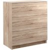Komoda, 80cm, 3-zásuvková, dub sonoma, VISTA S3 Komoda, 80cm, 3-zásuvková, dub sonoma, VISTA S3