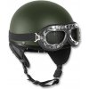 MIL-TEC prilba moto RETRO OLIV vel´.S MIL-TEC prilba moto RETRO OLIV vel´.S