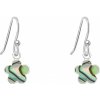 jantario Strieborné náušnice s perleťou abalone Päťlístok 102325 jantario Strieborné náušnice s perleťou abalone Päťlístok 102325