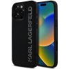 Karl Lagerfeld 3D Rubber Glitter Logo Zadní Kryt pre iPhone 16 Pro Black Karl Lagerfeld 3D Rubber Glitter Logo Zadní Kryt pre iPhone 16 Pro Black