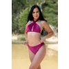 VFstyle Zamatové plavky vrchný diel Sofia ružové