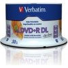 1x50 Verbatim DVD+R DL wide pr. 8x Speed, 8,5GB Life Series 1x50 Verbatim DVD+R DL wide pr. 8x Speed, 8,5GB Life Series