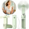 JISULIFE Life8 Plus Zelený Mini Ventilátor 3v1: USB Powerbanka LED JISULIFE Life8 Plus Zelený Mini Ventilátor 3v1: USB Powerbanka LED