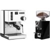 Rancilio Silvia E, white + Eureka Mignon Specialita Compatto, CR black Rancilio Silvia E, white + Eureka Mignon Specialita Compatto, CR black