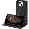 AppleKing flipové puzdro so vzorom karbónových vlákien pre iPhone 13 - čierne - možnosť vrátiť tovar ZADARMO do 30tich dní AppleKing flipové puzdro so vzorom karbónových vlákien pre iPhone 13 - čierne - možnosť vrátiť tovar ZADARMO do 30tich dní