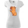 Kapybara s palcom hore - Dámske tričko Pure - L ( Biela ) Kapybara s palcom hore - Dámske tričko Pure - L ( Biela )