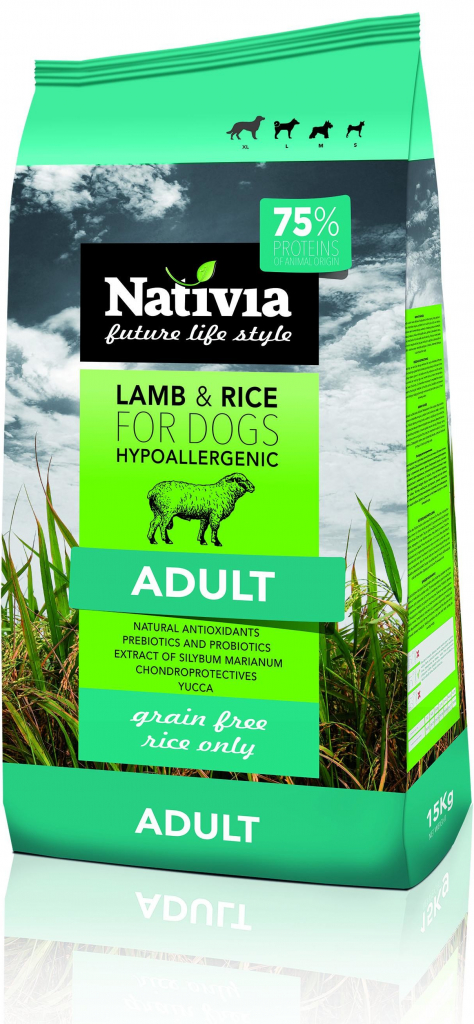 Nativia Adult Lamb & Rice 15 kg