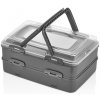 KLC Dóza na potraviny/box PIKNIK UH 41,5x29,5x18cm 2 poschodová s úchytmi KLC Dóza na potraviny/box PIKNIK UH 41,5x29,5x18cm 2 poschodová s úchytmi