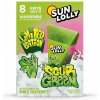 Sun Lolly Vodný ľad Sour Green Kiwi & cukrová vata 8 ks Sun Lolly Vodný ľad Sour Green Kiwi & cukrová vata 8 ks