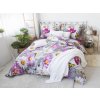 XPOSE® Bavlnené obliečky KARLA na dve postele - lila/sivé 140x200 cm, 70x90 cm, Bavlna XPOSE® Bavlnené obliečky KARLA na dve postele - lila/sivé 140x200 cm, 70x90 cm, Bavlna