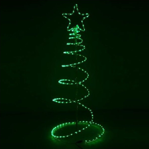 SPRINGOS LED Vianočný stromček 135cm 192LED IP44 zelená