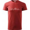 EKG baseball loptička - Klasické pánske tričko vyššej gramáže - 3XL ( Bordová ) EKG baseball loptička - Klasické pánske tričko vyššej gramáže - 3XL ( Bordová )