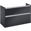 Roca Gap Pro skrinka 98.5x46x66.3 cm závesná kúpeľňová skrinka pod umývadlo čierna A857901532 Roca Gap Pro skrinka 98.5x46x66.3 cm závesná kúpeľňová skrinka pod umývadlo čierna A857901532