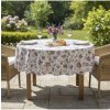 Mondo Italia Okrúhly obrus Fialové kvety Viacfarebná Kruh Ø 140 cm Mondo Italia Okrúhly obrus Fialové kvety Viacfarebná Kruh Ø 140 cm