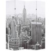 Skládací paraván 160 x 170 cm Denní New York černobílý Vícebarevný 245858 Skládací paraván 160 x 170 cm Denní New York černobílý Vícebarevný 245858