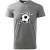 Futbalová lopta v triku - Klasické pánske tričko vyššej gramáže - 3XL ( Tmavosivý melír ) Futbalová lopta v triku - Klasické pánske tričko vyššej gramáže - 3XL ( Tmavosivý melír )
