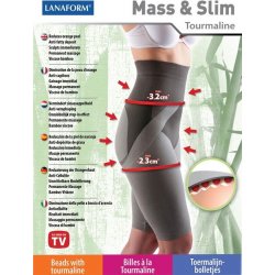 LANAFORM MASS & SLIM Anticelulitídne nohavice na chudnutie s turmalínom