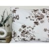 Obliečka na vankúš Hnedé kvety 70x90 cm – jemný prírodný vzor, 100 % bavlna, zips Obliečka na vankúš Hnedé kvety 70x90 cm – jemný prírodný vzor, 100 % bavlna, zips