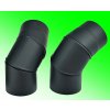 Kovo KRAUS koleno stavitelné ø 180 mm / 90 °ČERNÁ Kovo KRAUS koleno stavitelné ø 180 mm / 90 °ČERNÁ