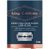 Gillette King C. Double Edge Razor Blades 10 ks