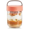 Olovrantový box JAR TO GO 400 ml, koral, Lékué Olovrantový box JAR TO GO 400 ml, koral, Lékué