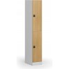 Šatníková skrinka S1 s úložnými boxmi, 2 boxy, 1850 x 300 x 500 mm, demont, zámok s čítačkou RFID kariet, laminované dvere, buk Šatníková skrinka S1 s úložnými boxmi, 2 boxy, 1850 x 300 x 500 mm, demont, zámok s čítačkou RFID kariet, laminované dvere, buk
