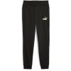 Puma ESS + 2 COL LOGO PANTS FL B čierna biela žltá