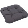 Sun garden Pohodlný, 8 cm vysoký vankúš stoličky v sivej farbe. Sun garden Pohodlný, 8 cm vysoký vankúš stoličky v sivej farbe.