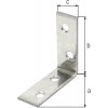 Spojovací uholník sedlový 60x60x16 mm nerez 1 ks Spojovací uholník sedlový 60x60x16 mm nerez 1 ks