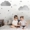 INSPIO Nálepka Nálepky oblakov na stenu za IKEA police 008op 80x90 hviezdy a oblaky, geometria sivá, plnofarebný motív INSPIO Nálepka Nálepky oblakov na stenu za IKEA police 008op 80x90 hviezdy a oblaky, geometria sivá, plnofarebný motív