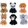 Zvieratko safari plyšové 20 cm veľké oči - mix variantov či farieb Zvieratko safari plyšové 20 cm veľké oči - mix variantov či farieb