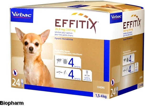 Effitix pro psy Spot-on XS 1,5-4 kg 4 ks