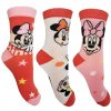 Minnie Mouse 99 Dievčenské ponožky biela/ružová/červená