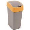 Odpadkový kôš s výklopným vekom, na triedenie odpadu, plastový, 45 l, CURVER, žltá sivá Odpadkový kôš s výklopným vekom, na triedenie odpadu, plastový, 45 l, CURVER, žltá sivá